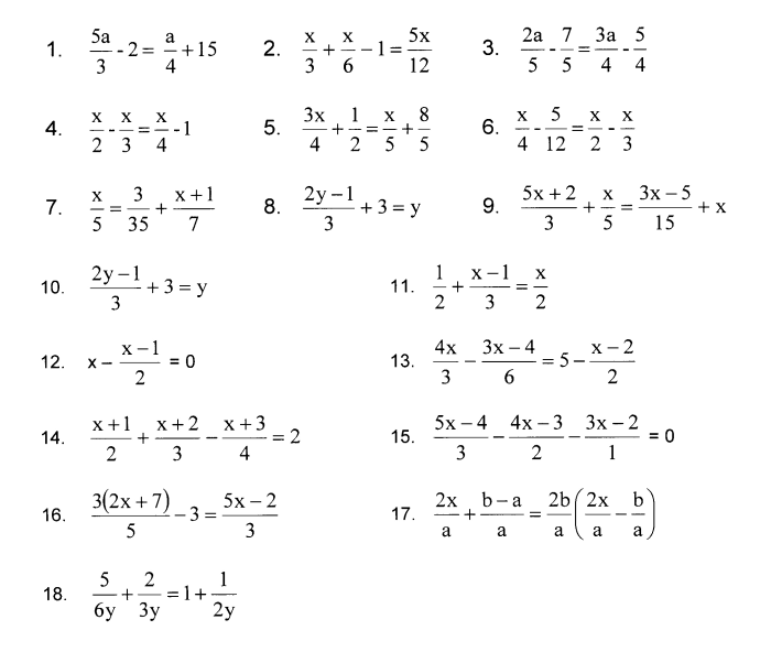 Solving equations with variables on both sides worksheet