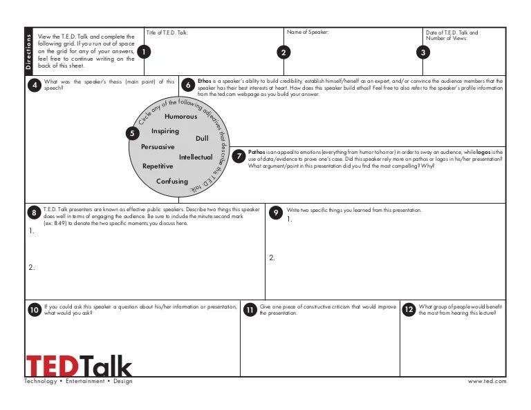 Hip hop and shakespeare ted talk worksheet answers